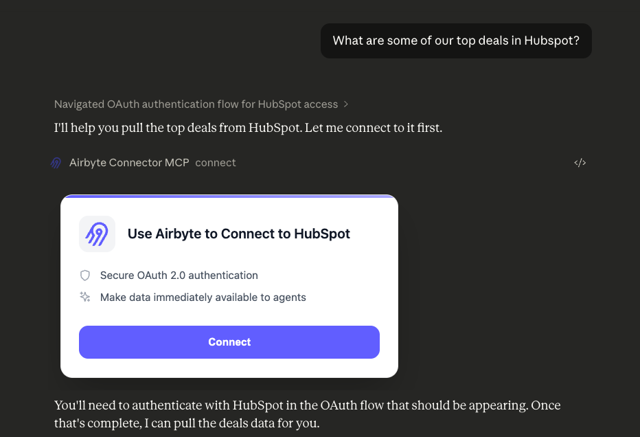 Building OAuth Flows with MCP Apps